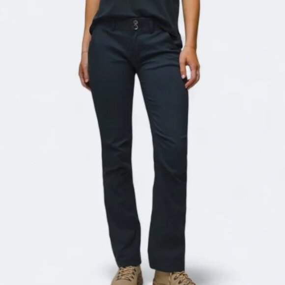 🌿 prAna Halle Pant in Dark Charcoal | Size 4 | Low Rise Straight Leg - Picture 2 of 11